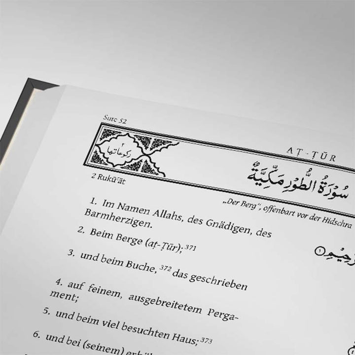 Heiliger Qur'an Einband – Koran Deutsch hochwertiger Einband